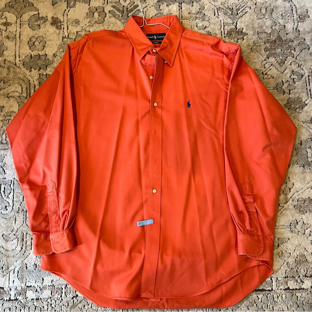 Men’s Ralph Lauren Blake LS Button Down XL orange